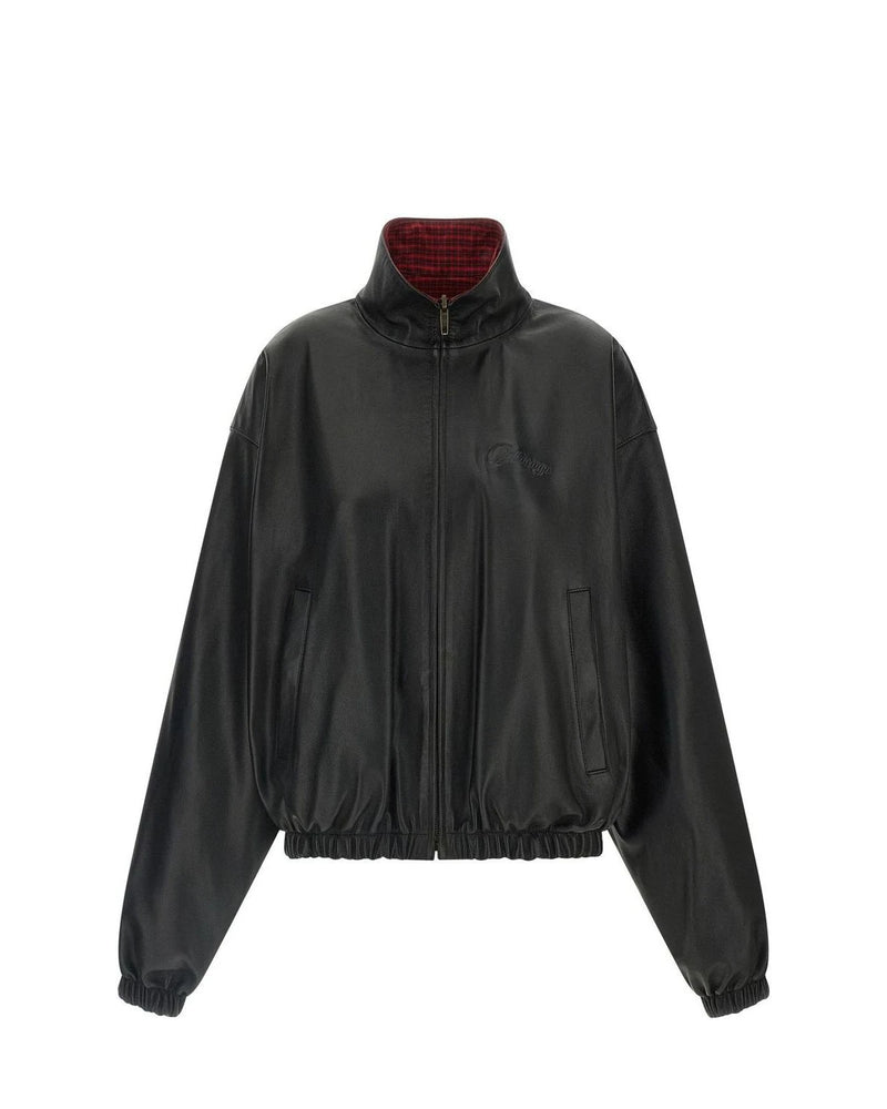Balenciaga Bomber Jacket in black, Lamb Leather