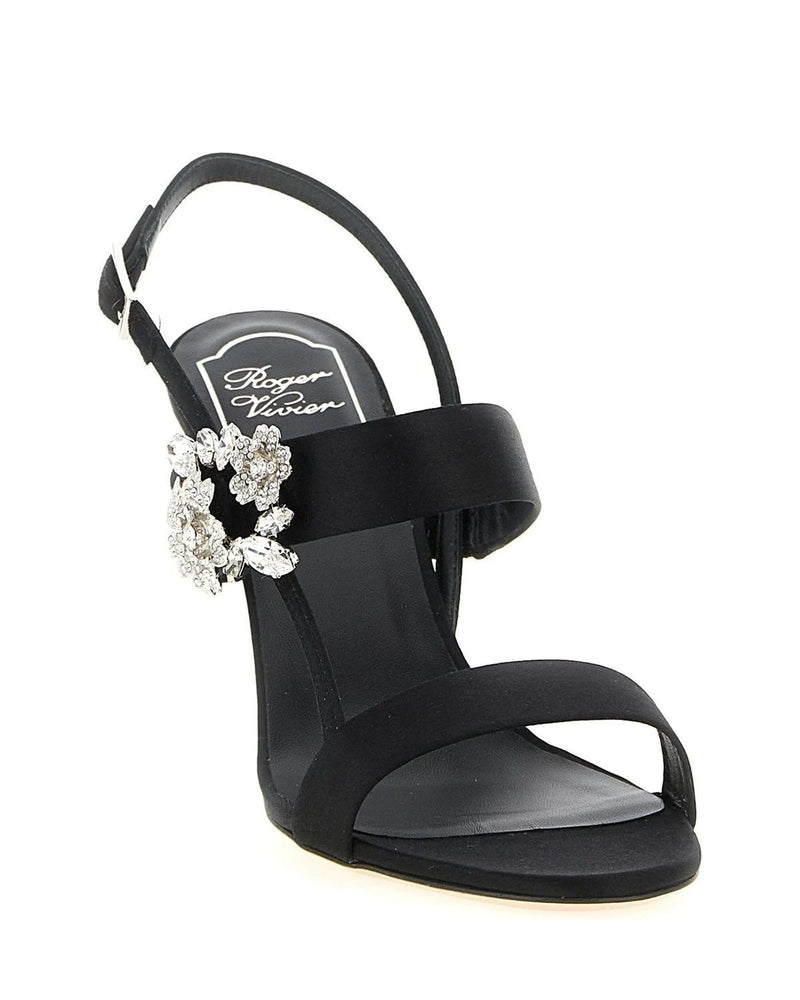 Roger Vivier Sandals in black, Viscose — view 2