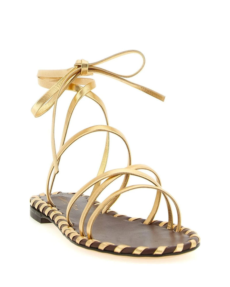 Gianvito Rossi Sandals in gold, Lamb Leather — view 2