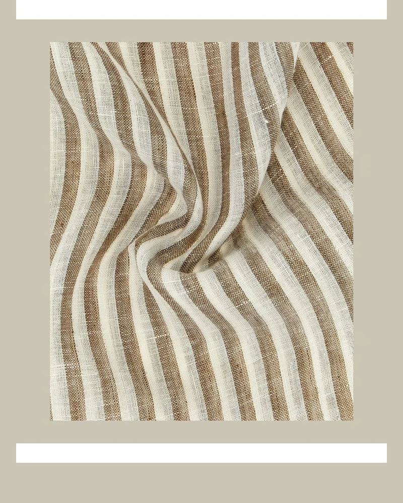 Brunello Cucinelli Scarves & Shawl in brown, Linen — view 3