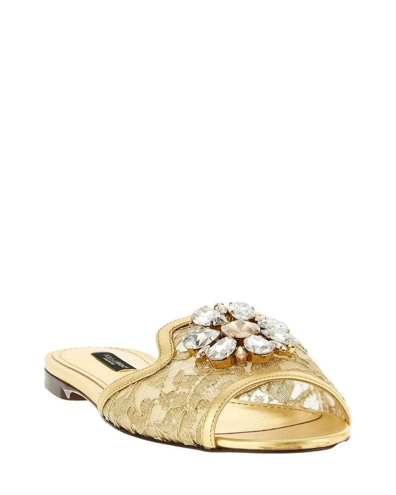 Dolce & Gabbana Slippers in gold — view 2