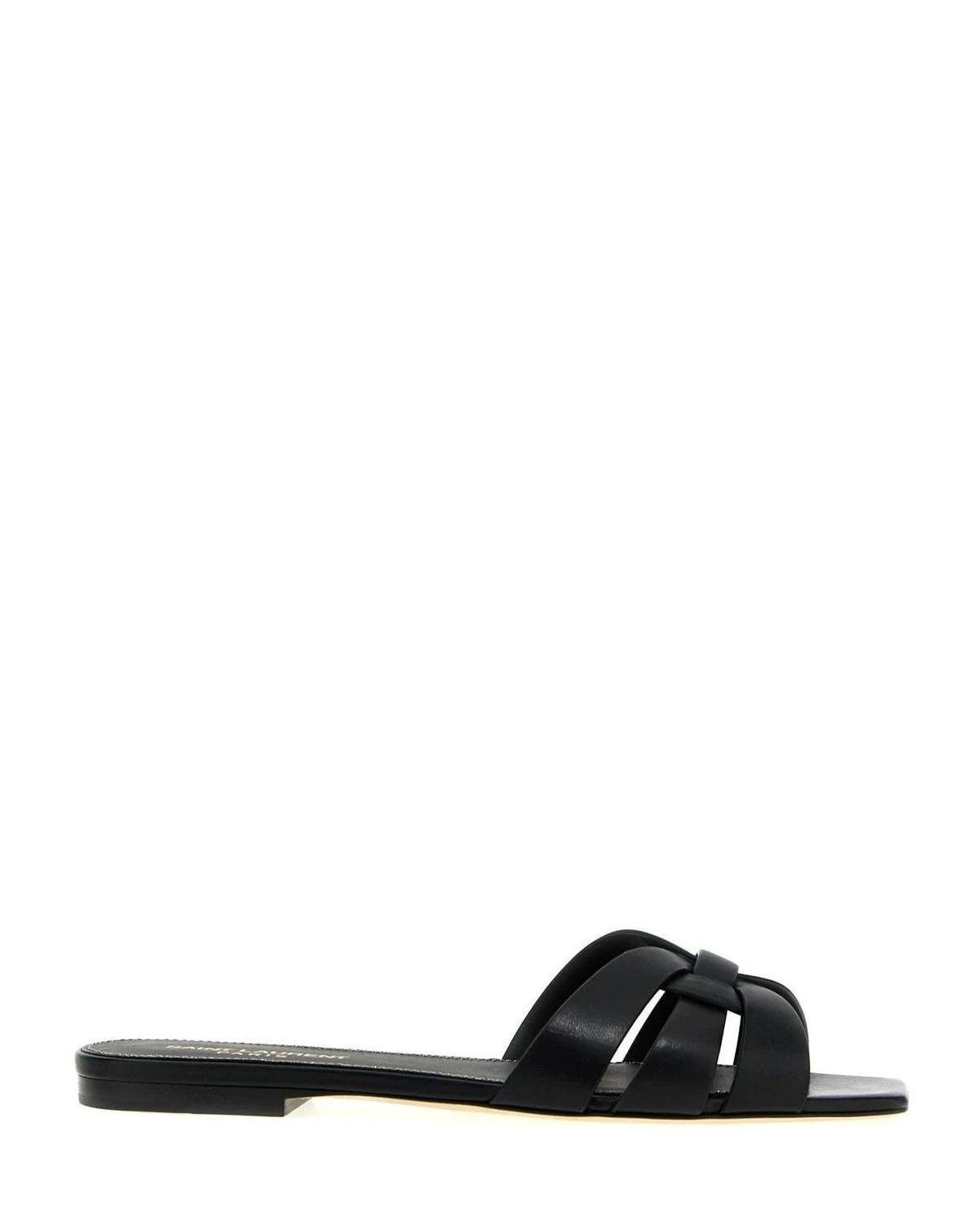 Saint Laurent Black Slides 