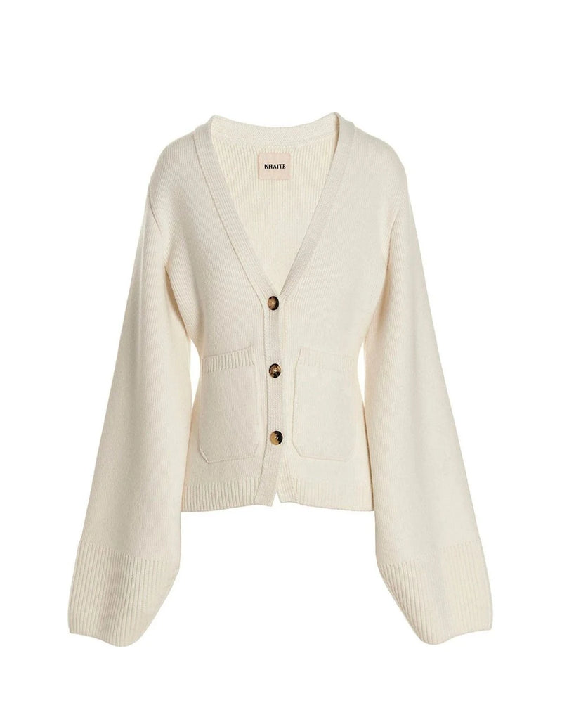 Khaite Cardigan in white, Cashmere