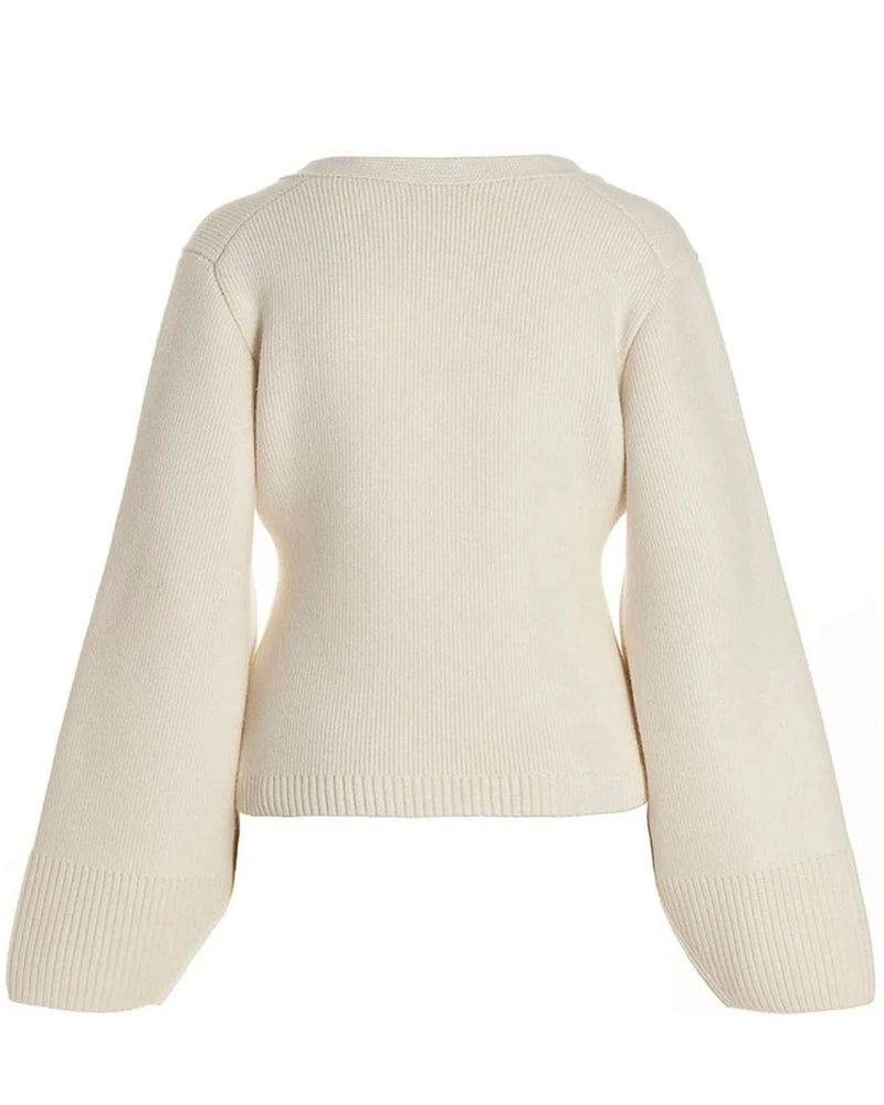 Khaite Cardigan in white, Cashmere — view 2