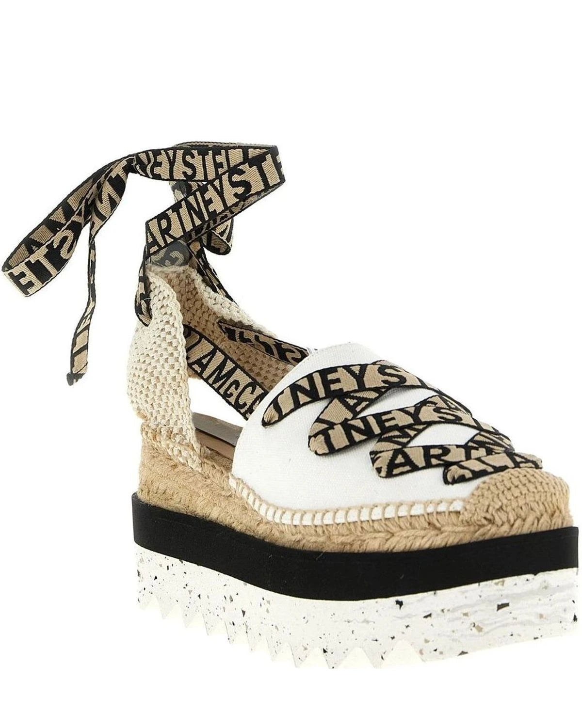 Stella McCartney Wedges in beige, Cotton — view 2