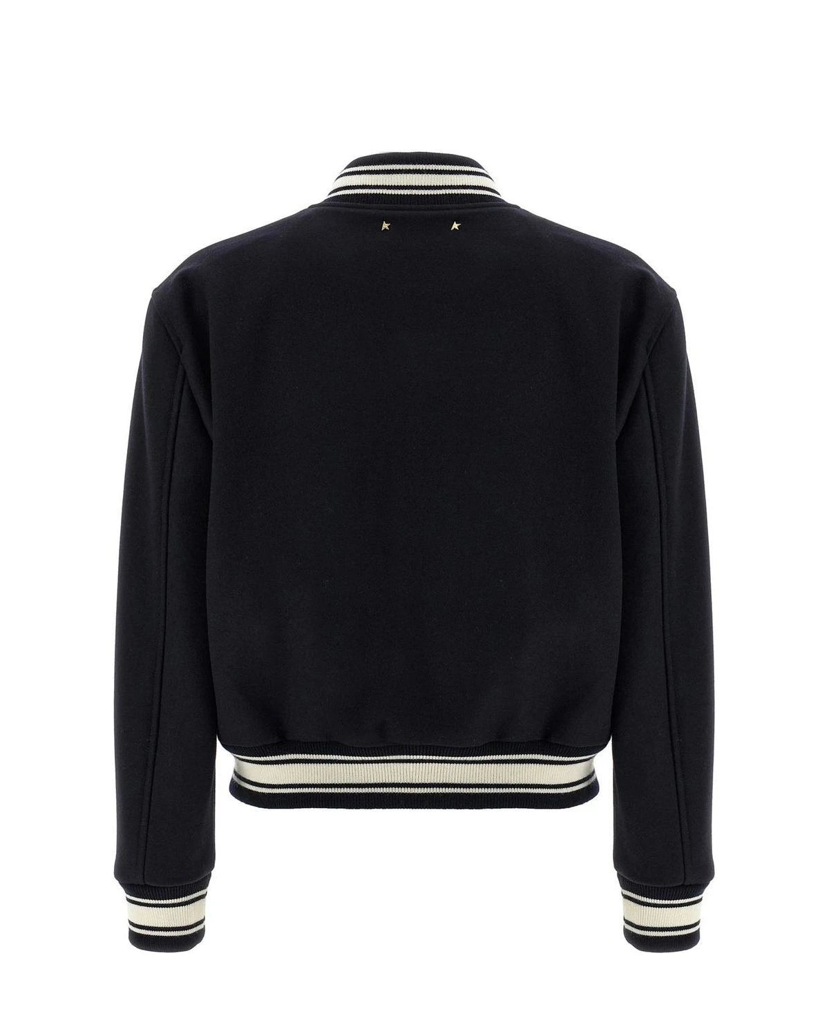 Golden Goose Varsity Jacket in blue, Virgin Wool — view 2