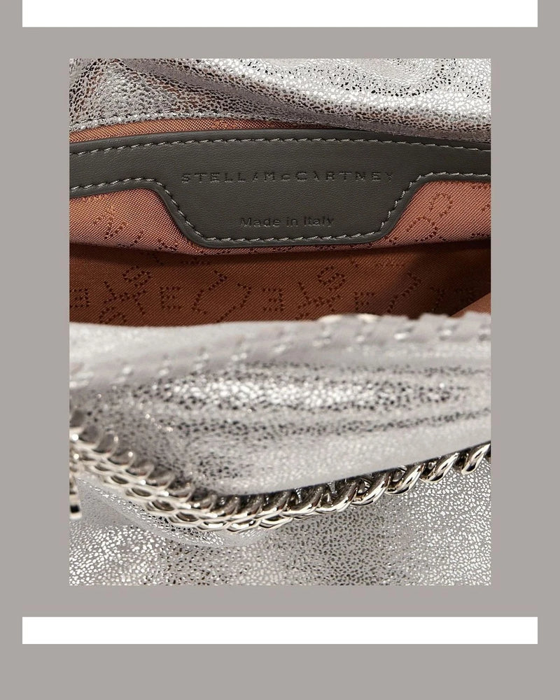 Stella McCartney Shoulder Bag in silver, Polyester — view 4