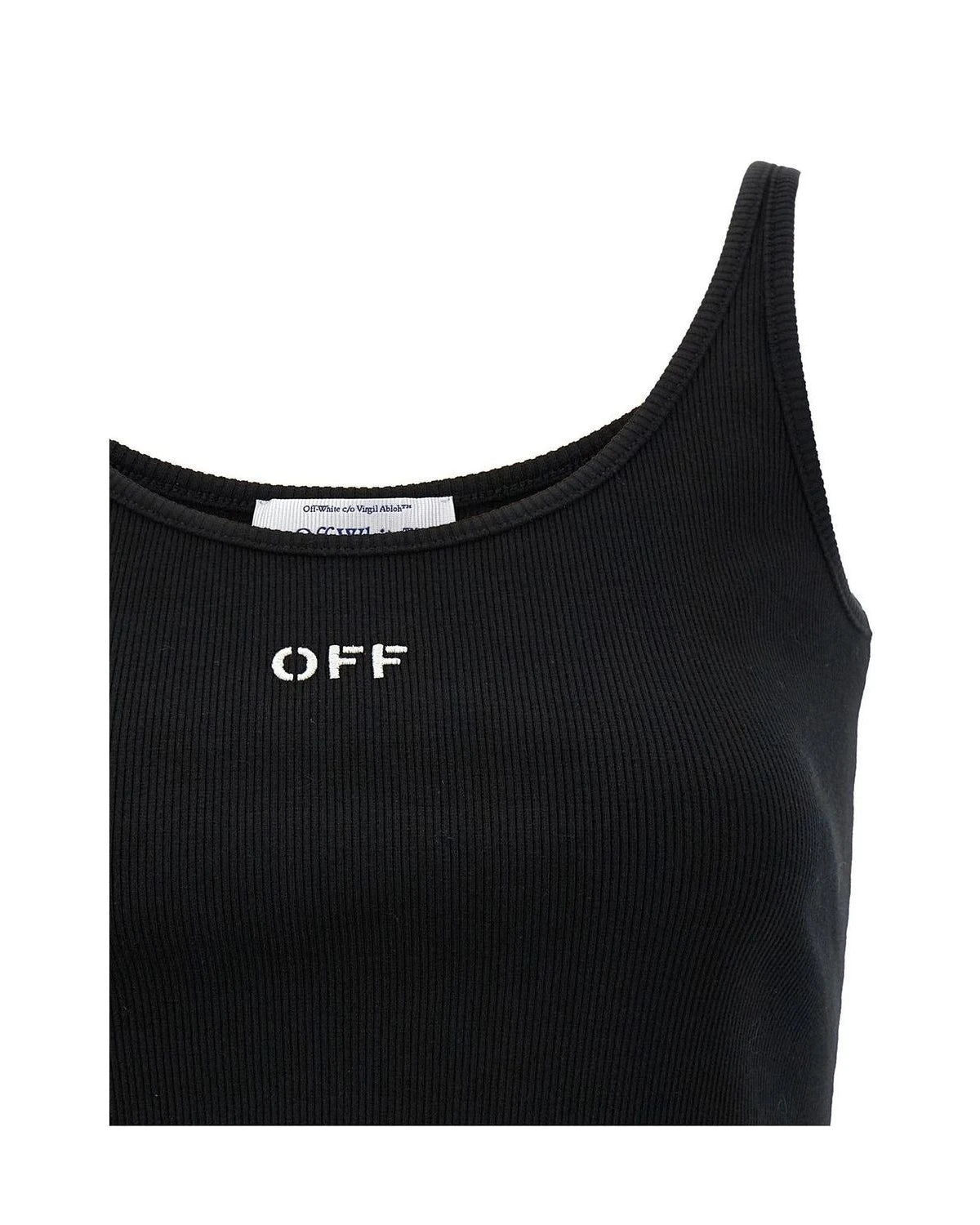 Off-White T-Shirt in black, Cotton — view 3