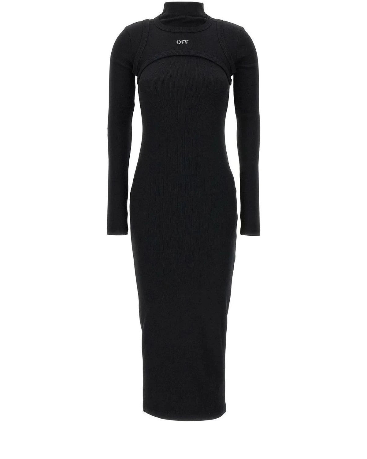 Off-White Dresse in black, Cotton