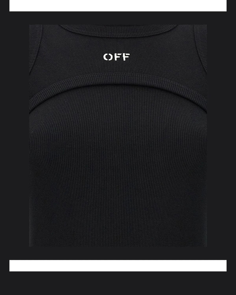 Off-White Dresse in black, Cotton — view 4