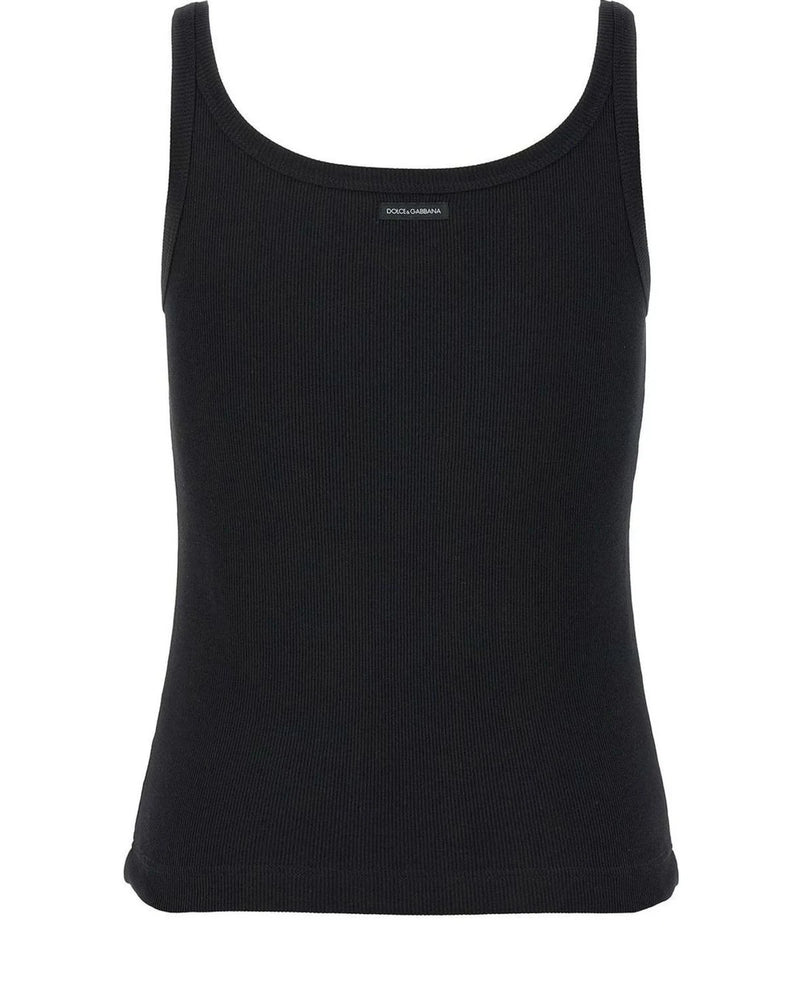 Dolce & Gabbana Tank Top in black, Cotton — view 2