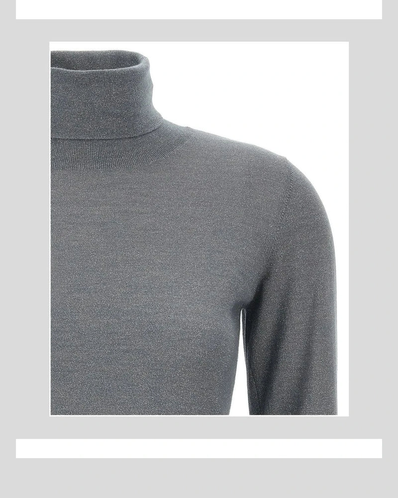 Brunello Cucinelli Sweater in gray, Cashmere — view 3