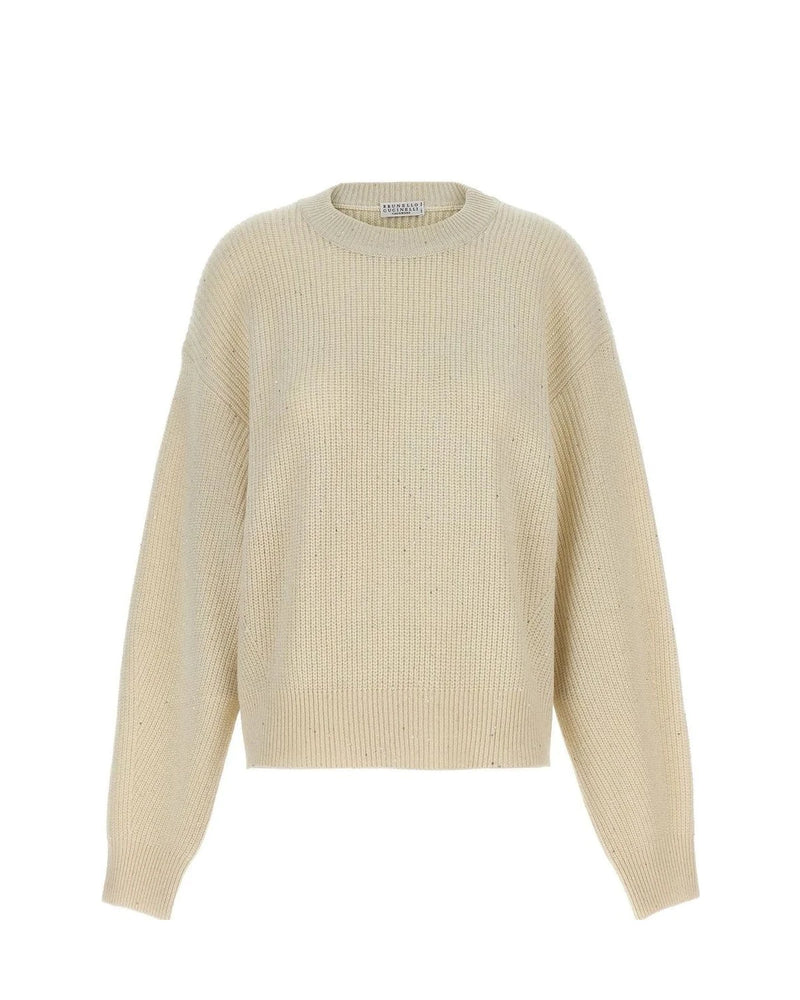 Brunello Cucinelli Sweater in white, Cashmere