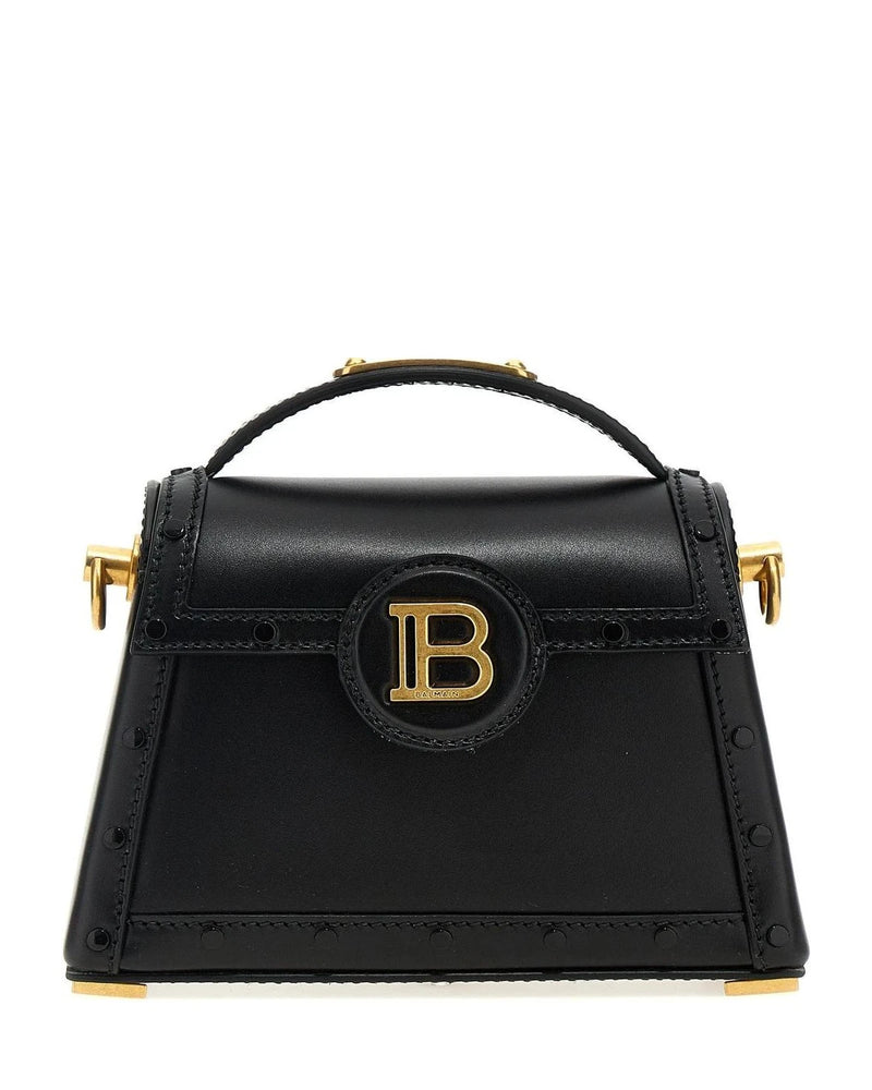 Balmain Satchel Bag in black, Calfskin Leather