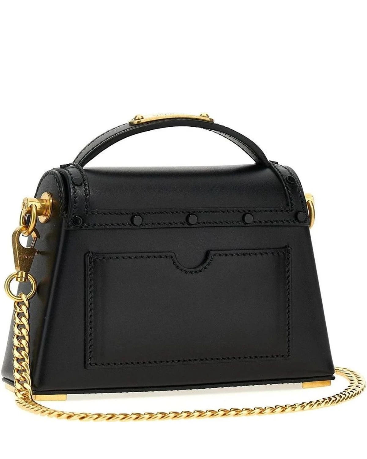 Balmain Satchel Bag in black, Calfskin Leather — view 2
