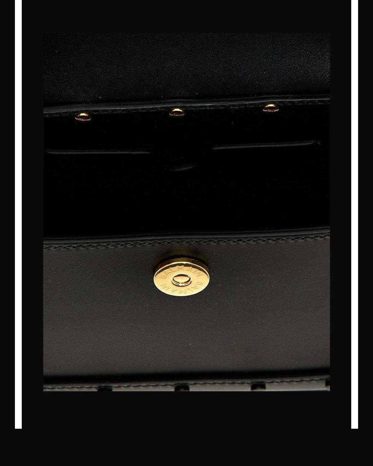 Balmain Satchel Bag in black, Calfskin Leather — view 4