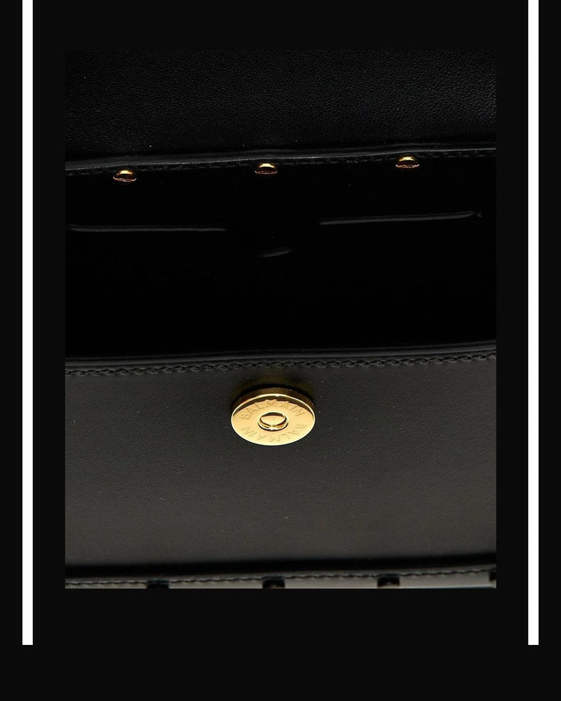 Balmain Satchel Bag in black, Calfskin Leather — view 4