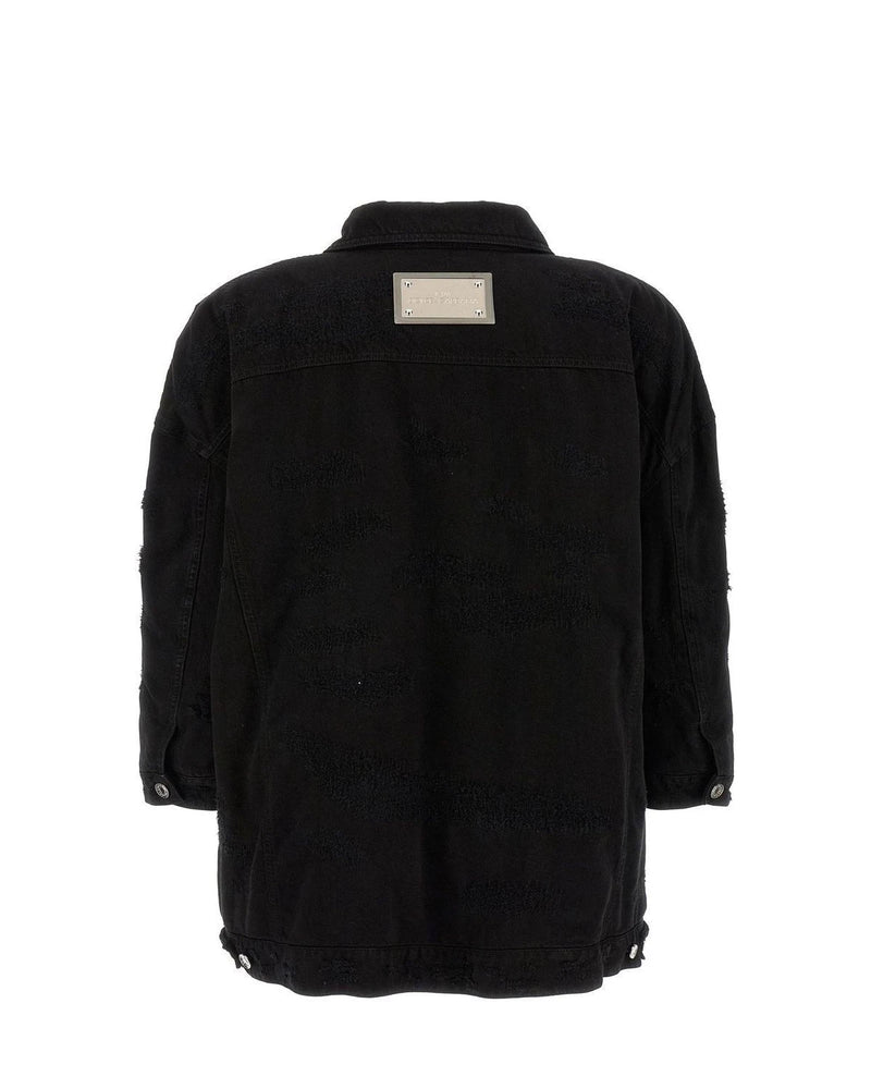Dolce & Gabbana Trucker Jacket in black, Cotton — view 2