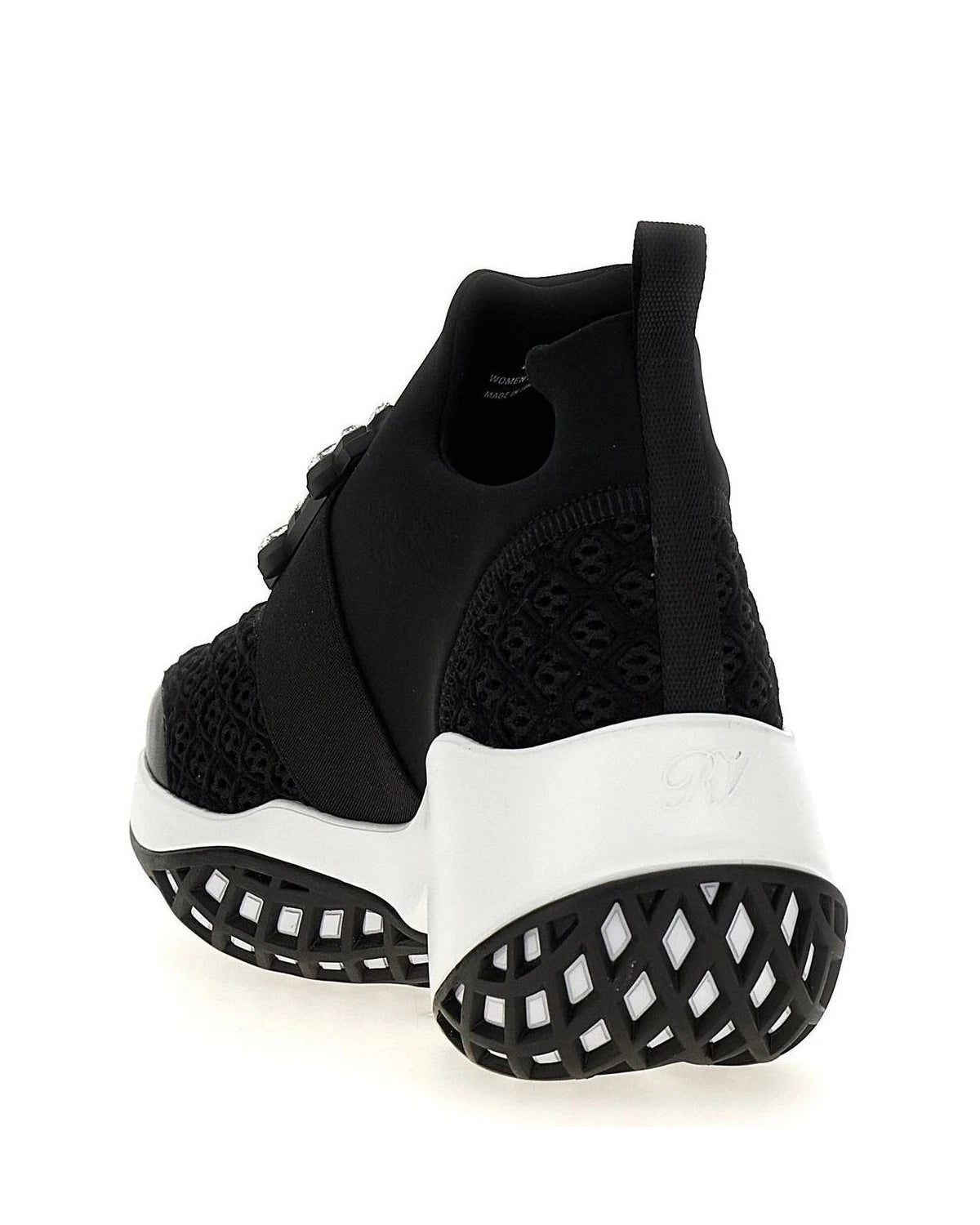 Roger Vivier Athletic Shoes in black, Polyester — view 3