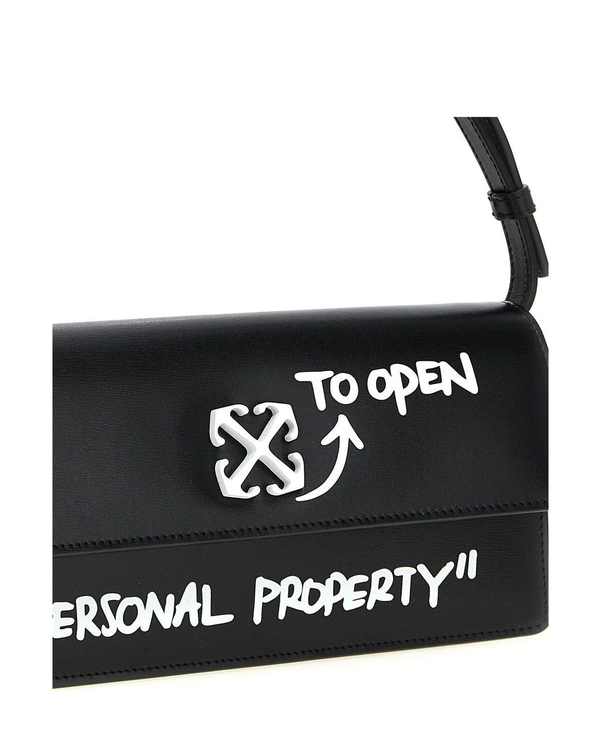 Off-White Shoulder Bag in black, Calfskin Leather — view 3