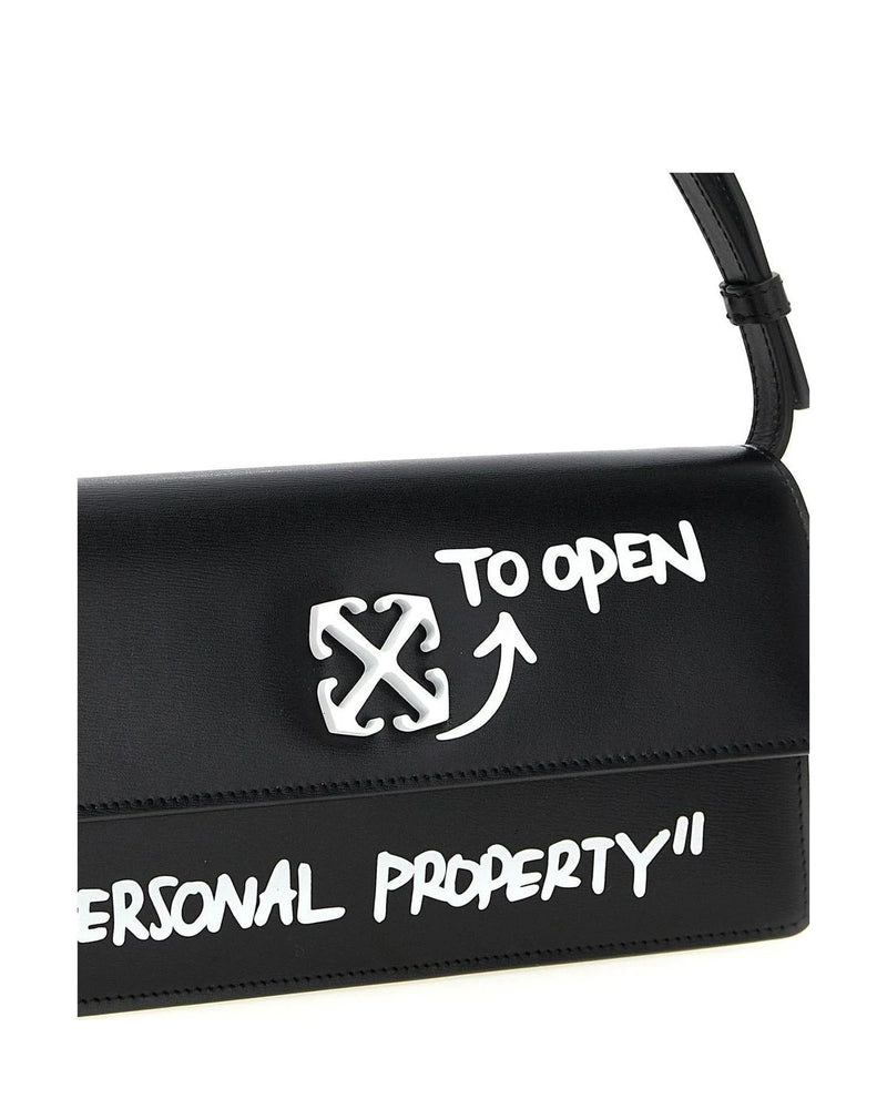Off-White Shoulder Bag in black, Calfskin Leather — view 3
