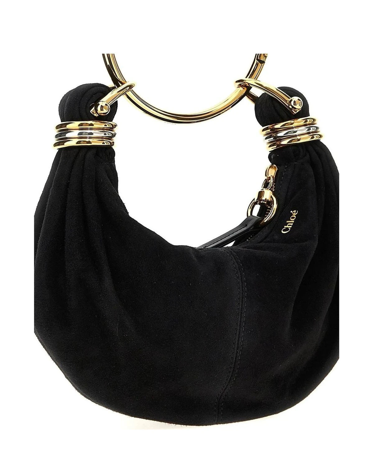 Chloé Hobo Bag in black, Goat Leather — view 3