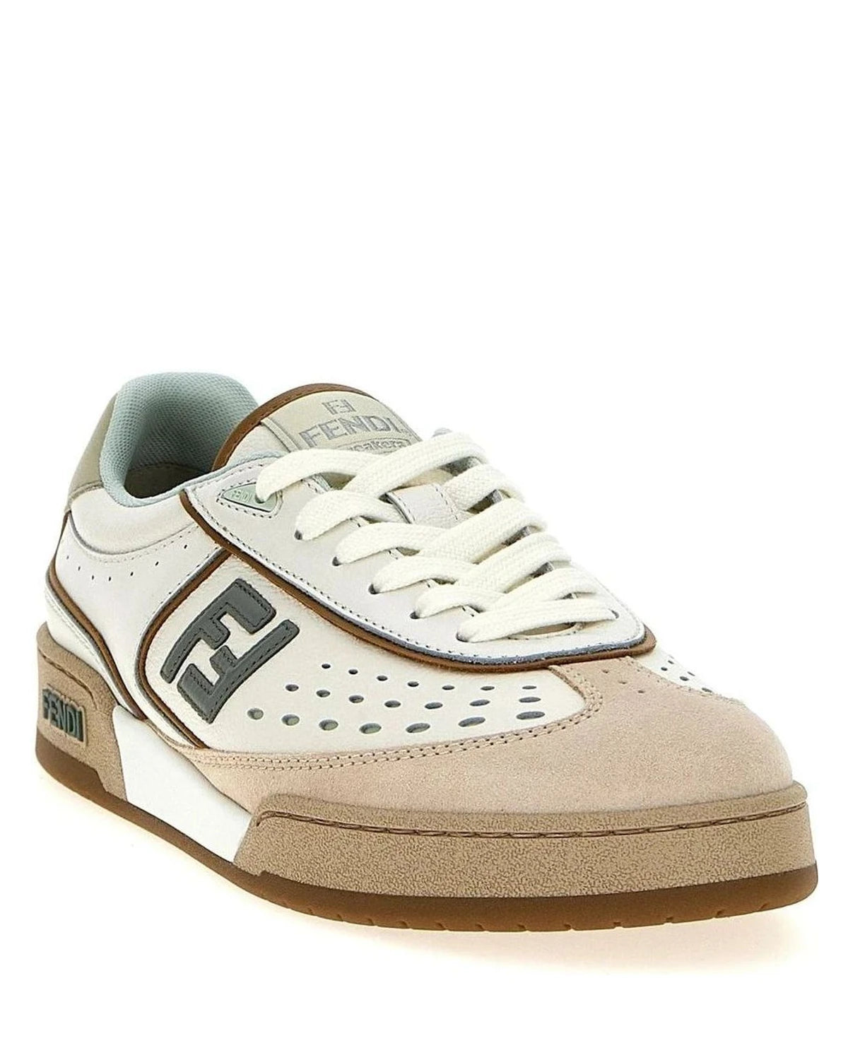 Fendi Sneakers in beige, Leather — view 2