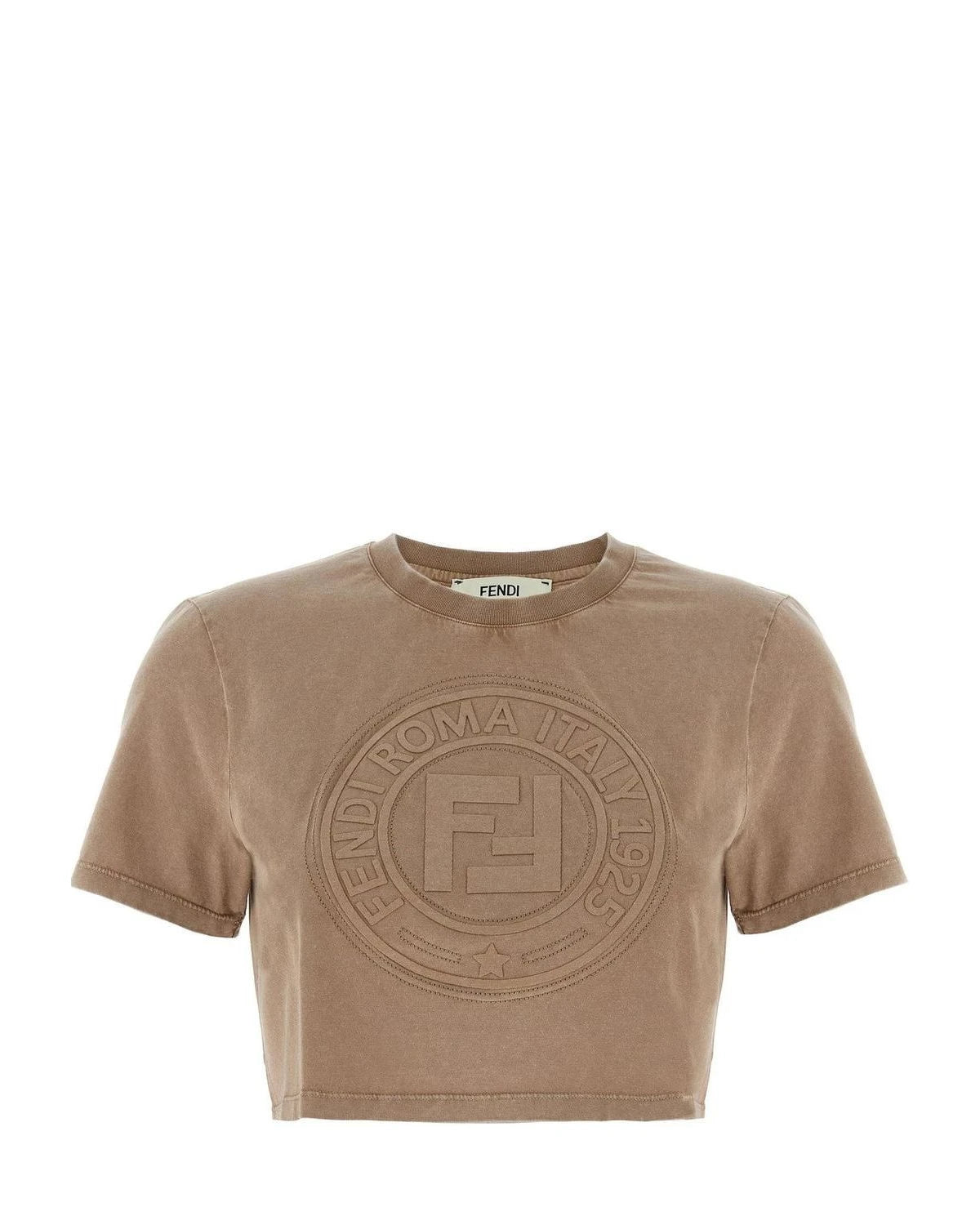 Fendi T-Shirt in brown, Cotton