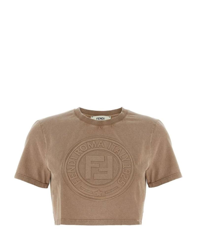 Fendi T-Shirt in brown, Cotton