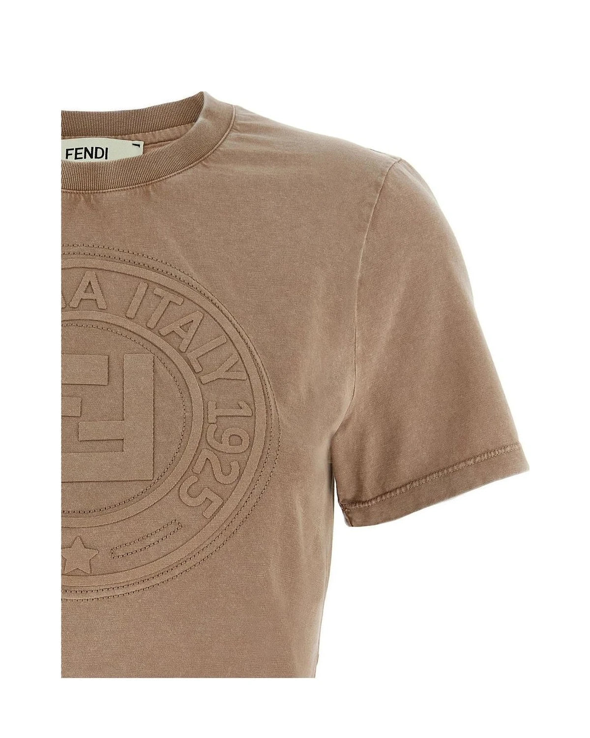 Fendi T-Shirt in brown, Cotton — view 3