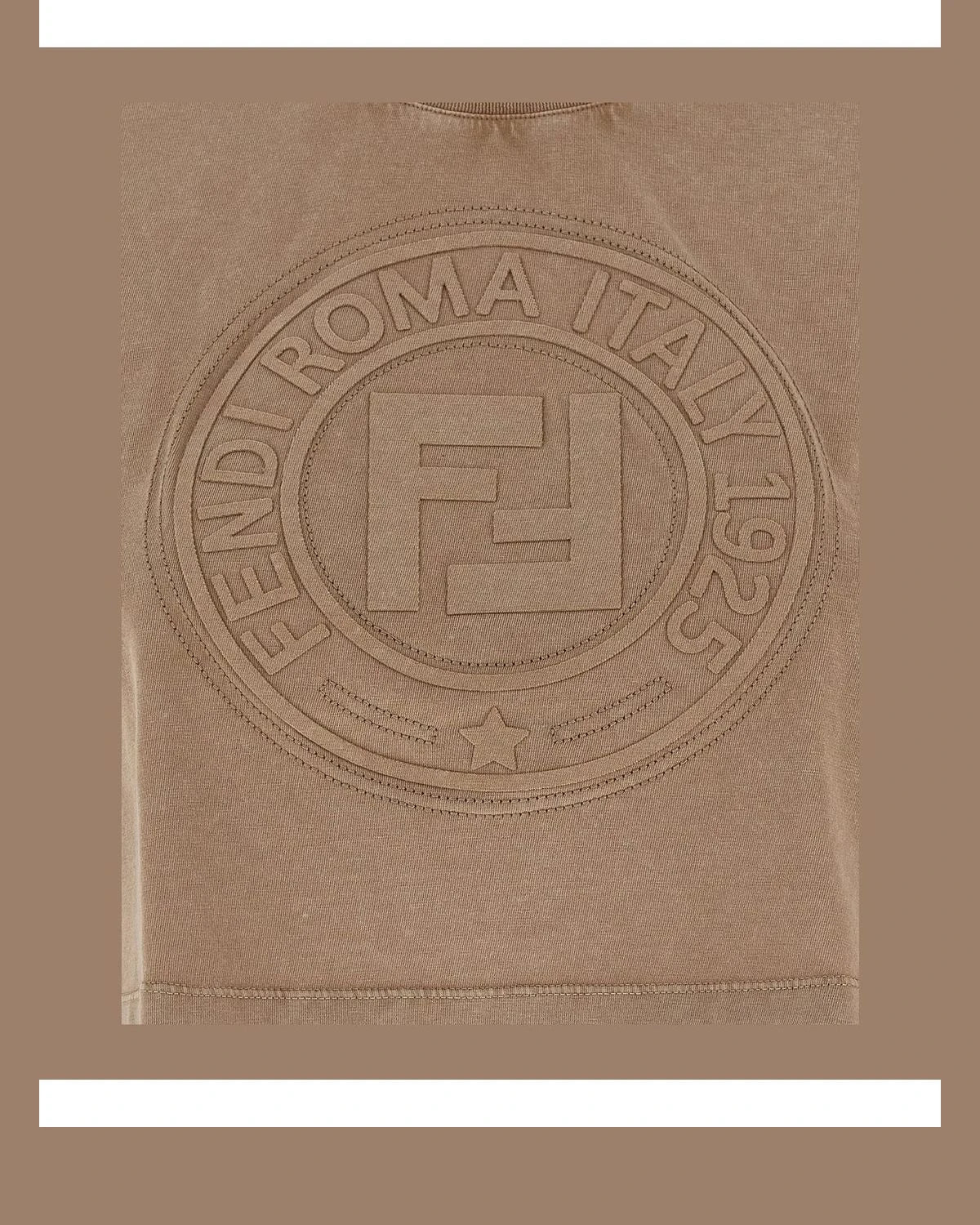 Fendi T-Shirt in brown, Cotton — view 4