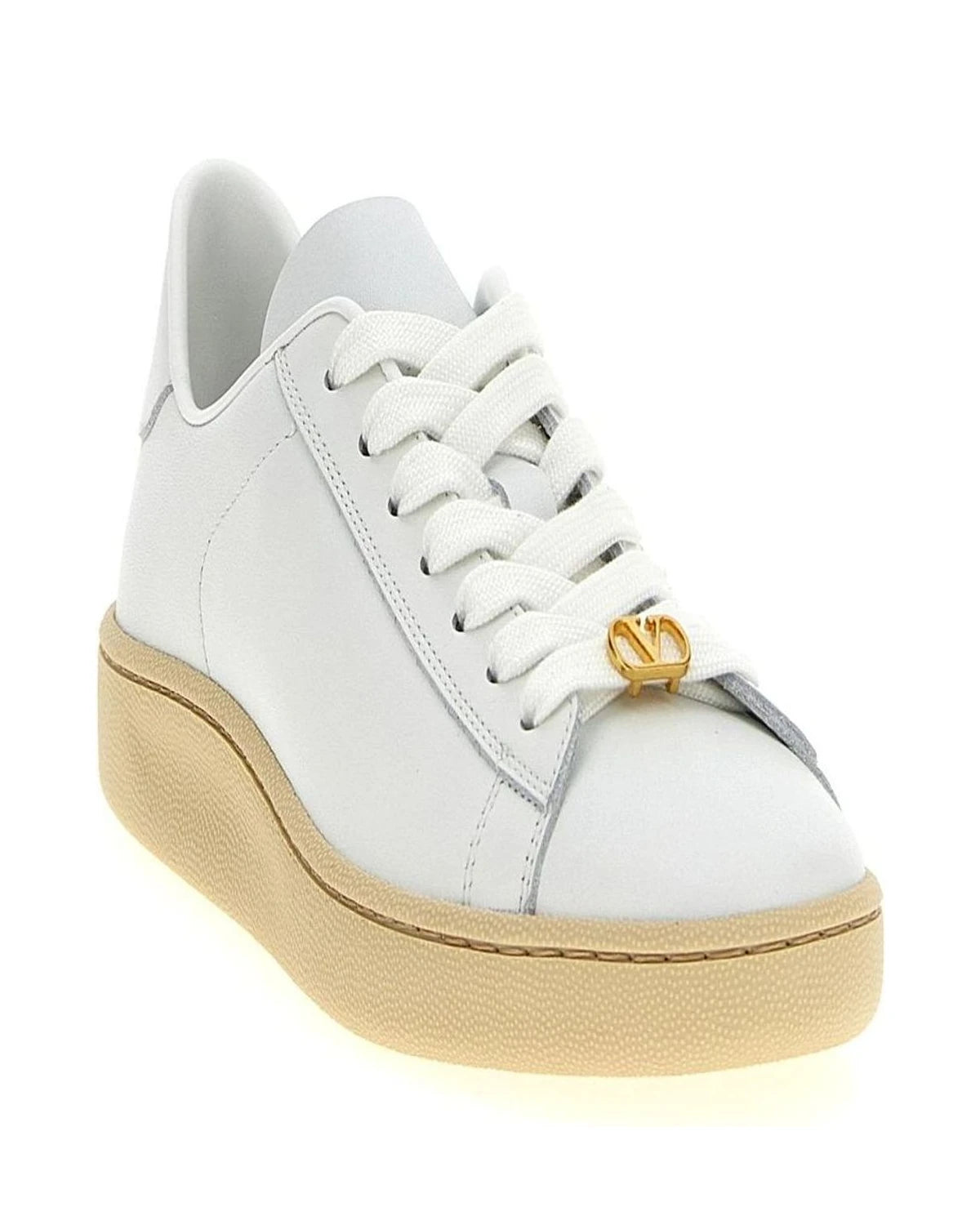 Valentino Garavani Sneakers in white, Calfskin Leather — view 2