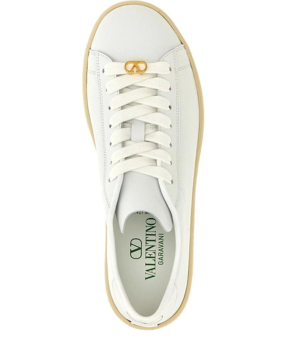 Valentino Garavani Sneakers in white, Calfskin Leather — view 4