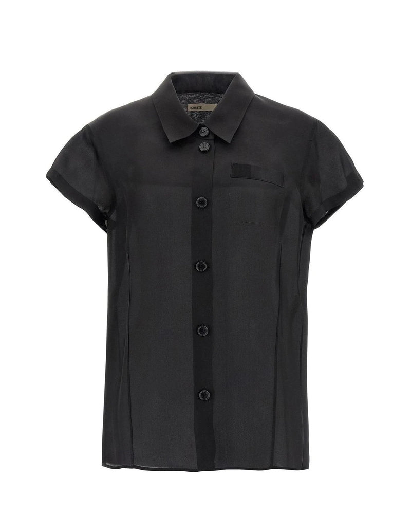 Khaite Blouse in black, Silk