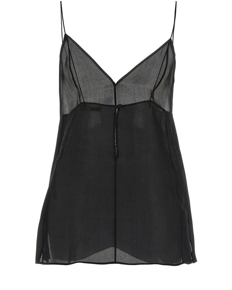 Khaite Shaping Camisoles & Tank Top in black, Silk — view 2