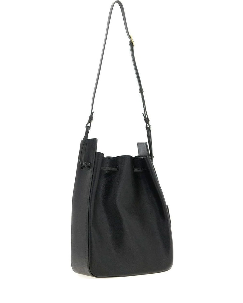 Saint Laurent Bucket Bag in black, Calfskin Leather — view 2