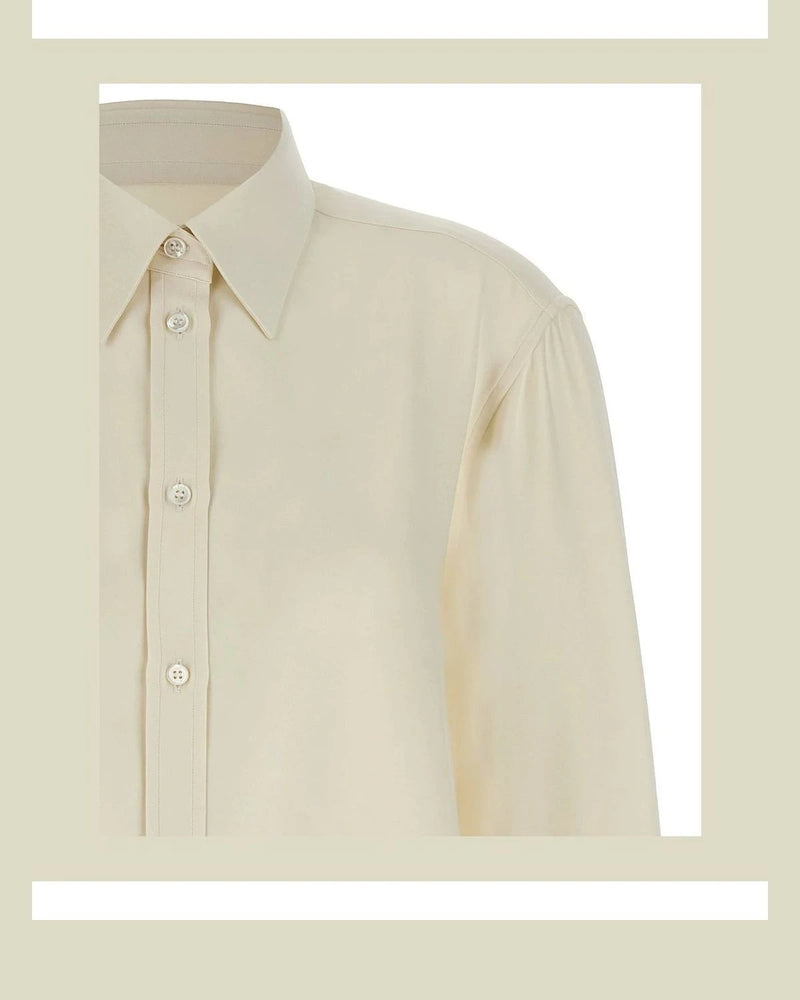 Brioni Dress Shirt in white, Silk — view 3