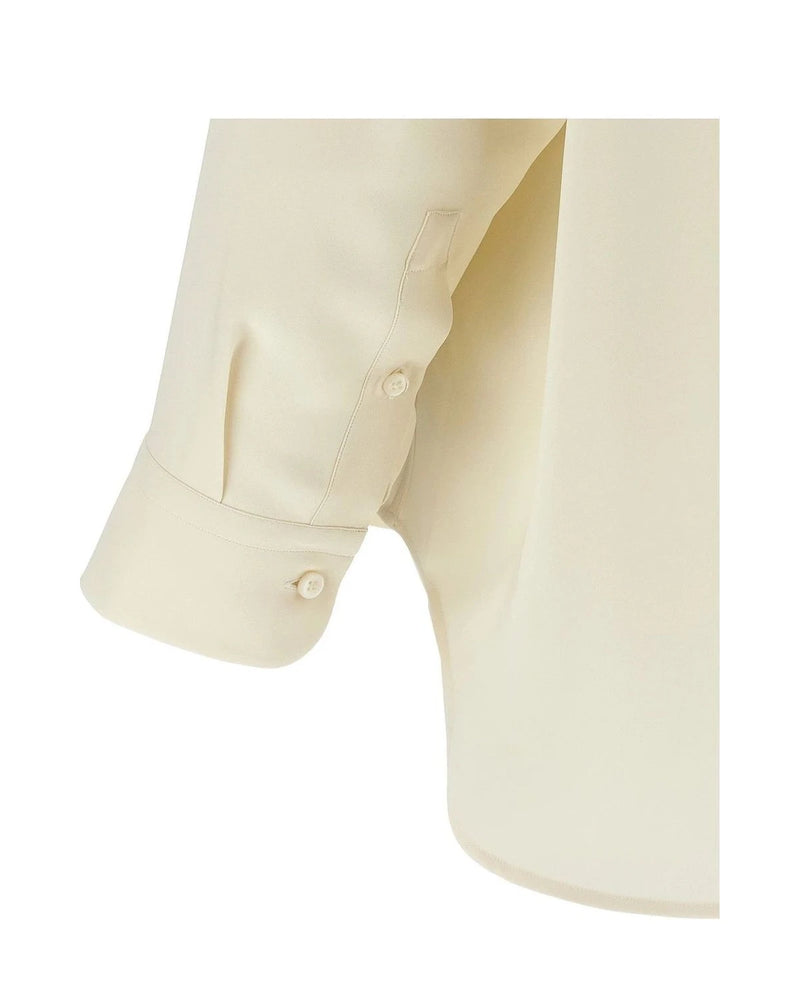 Brioni Dress Shirt in white, Silk — view 4