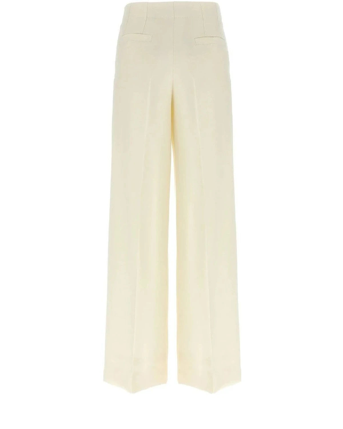 Brioni Trouser in white, Wool — view 2