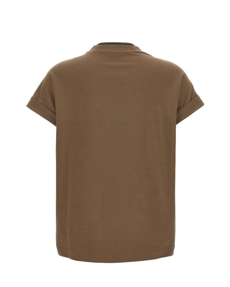 Brunello Cucinelli Blouse in brown, Cotton — view 2