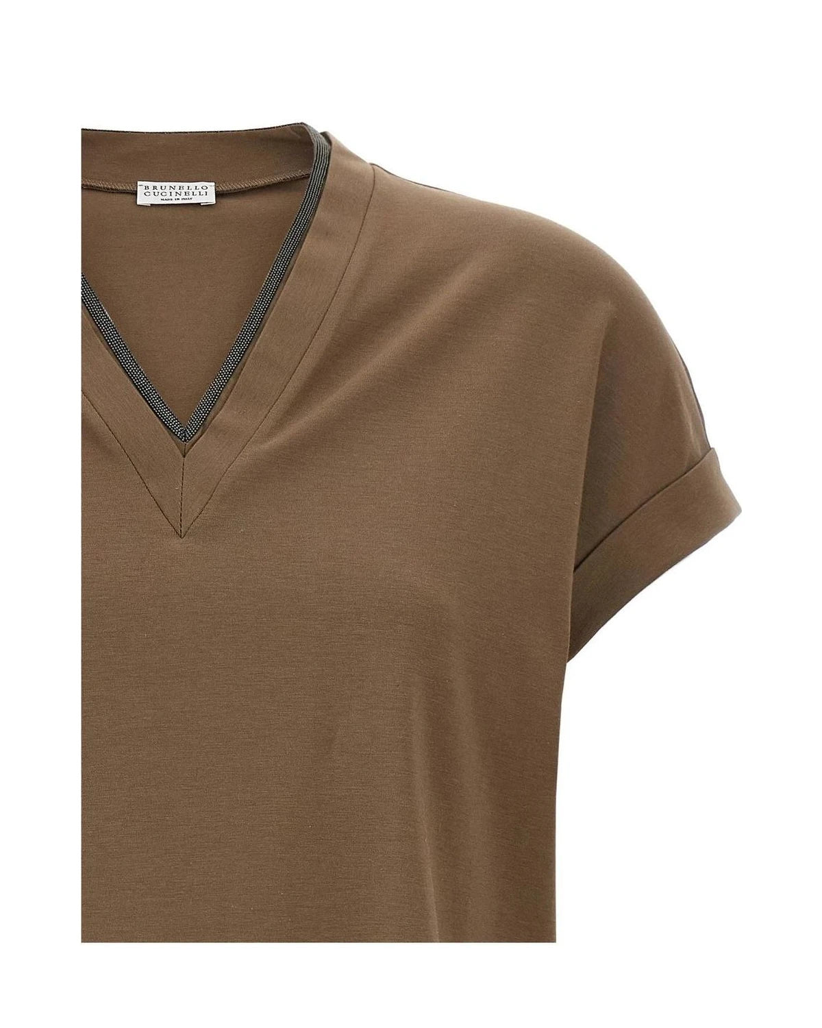 Brunello Cucinelli Blouse in brown, Cotton — view 3