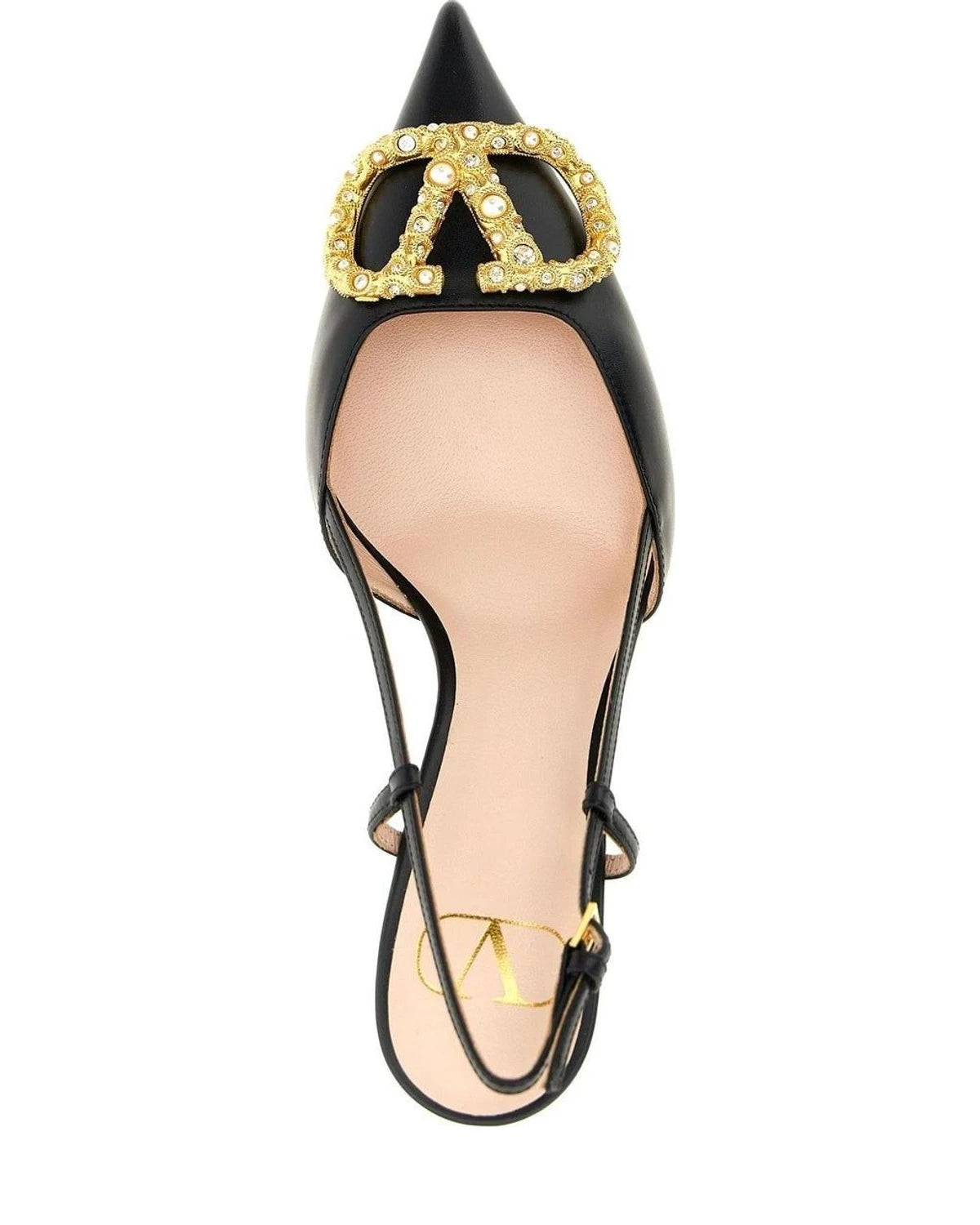 Valentino Garavani Pumps in black, Calfskin Leather — view 4