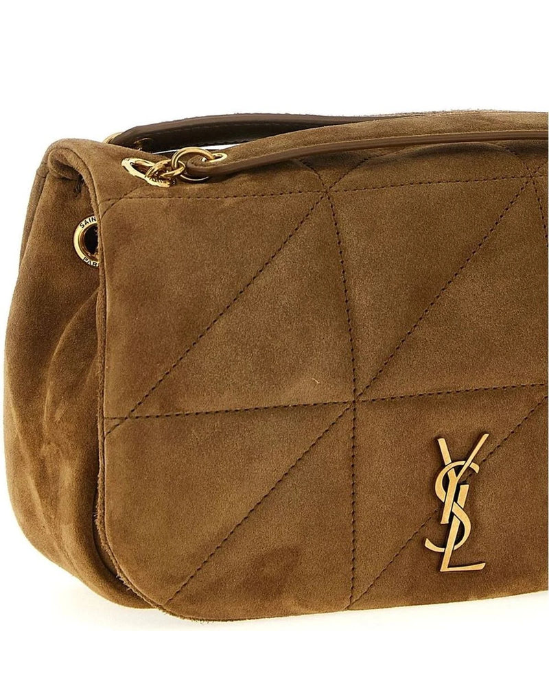 Saint Laurent Shoulder Bag in beige, Calfskin Leather — view 3