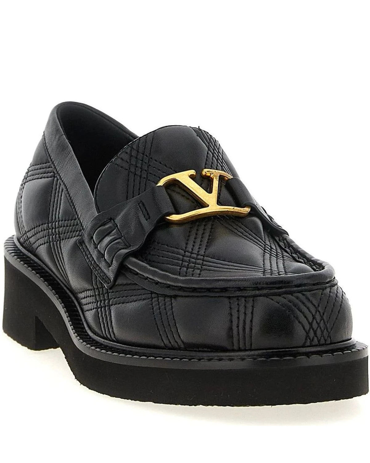 Valentino Garavani Loafers in black, Lamb Leather — view 2