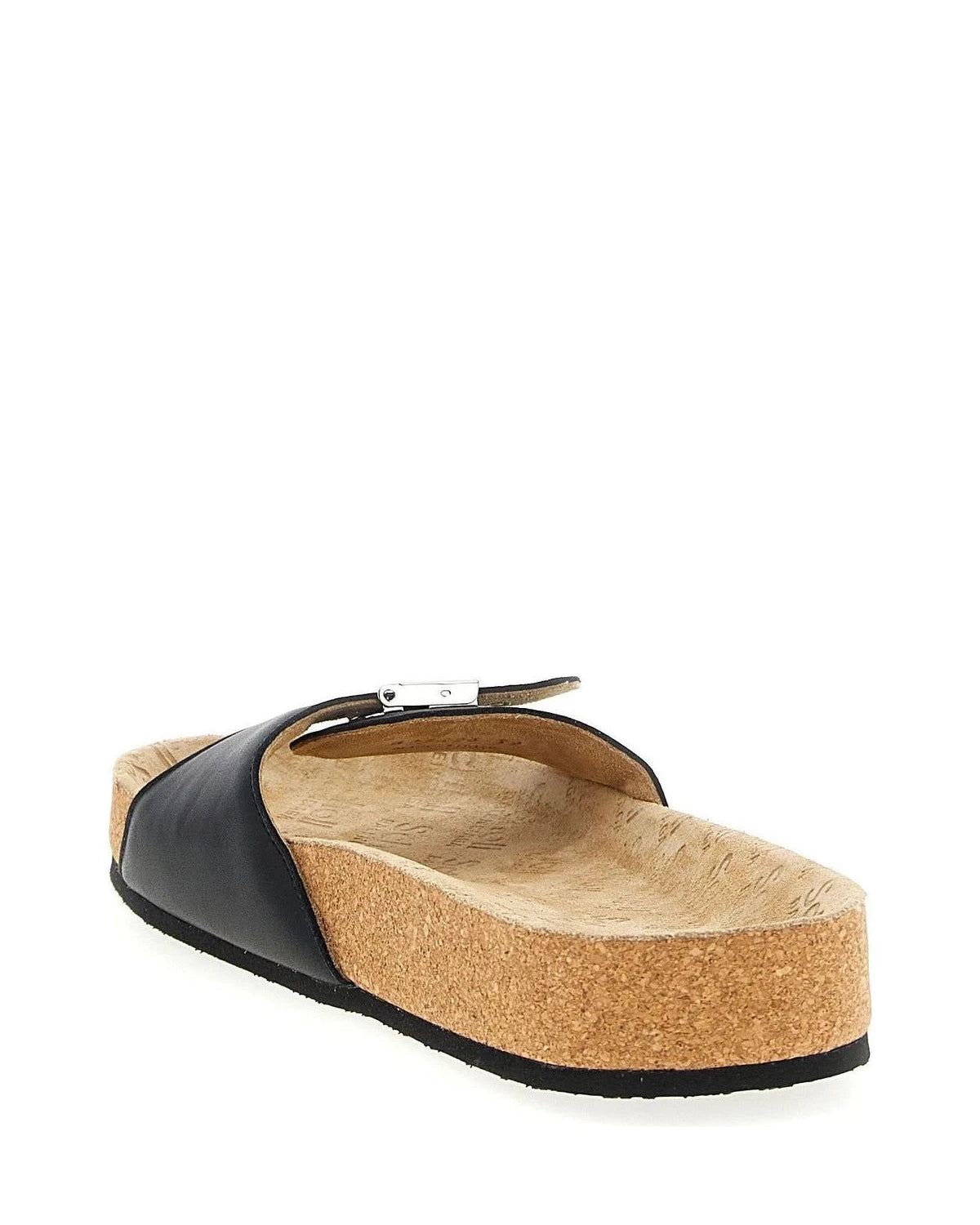 Balenciaga Slides in black, Calfskin Leather — view 3