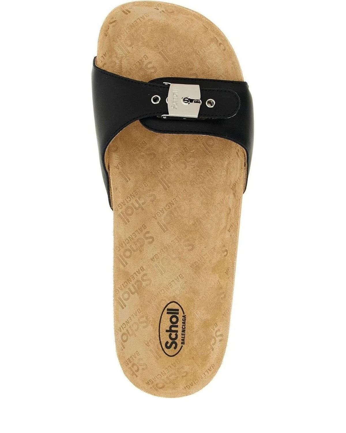 Balenciaga Slides in black, Calfskin Leather — view 4