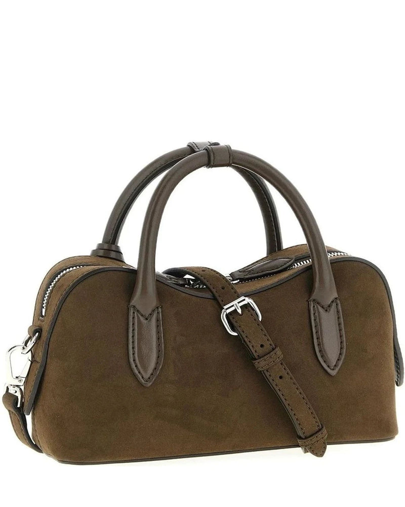 Stella McCartney Satchel Bag in brown, True Hemp — view 2