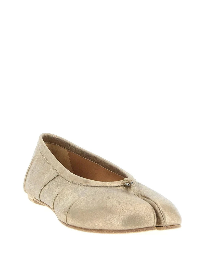 Maison Margiela Flats in gold, Goat Cashmere — view 2