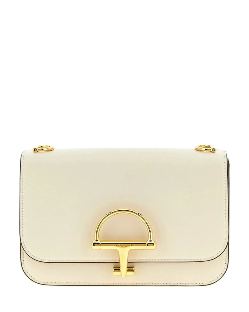 Gucci Shoulder Bag in white, Calfskin Leather