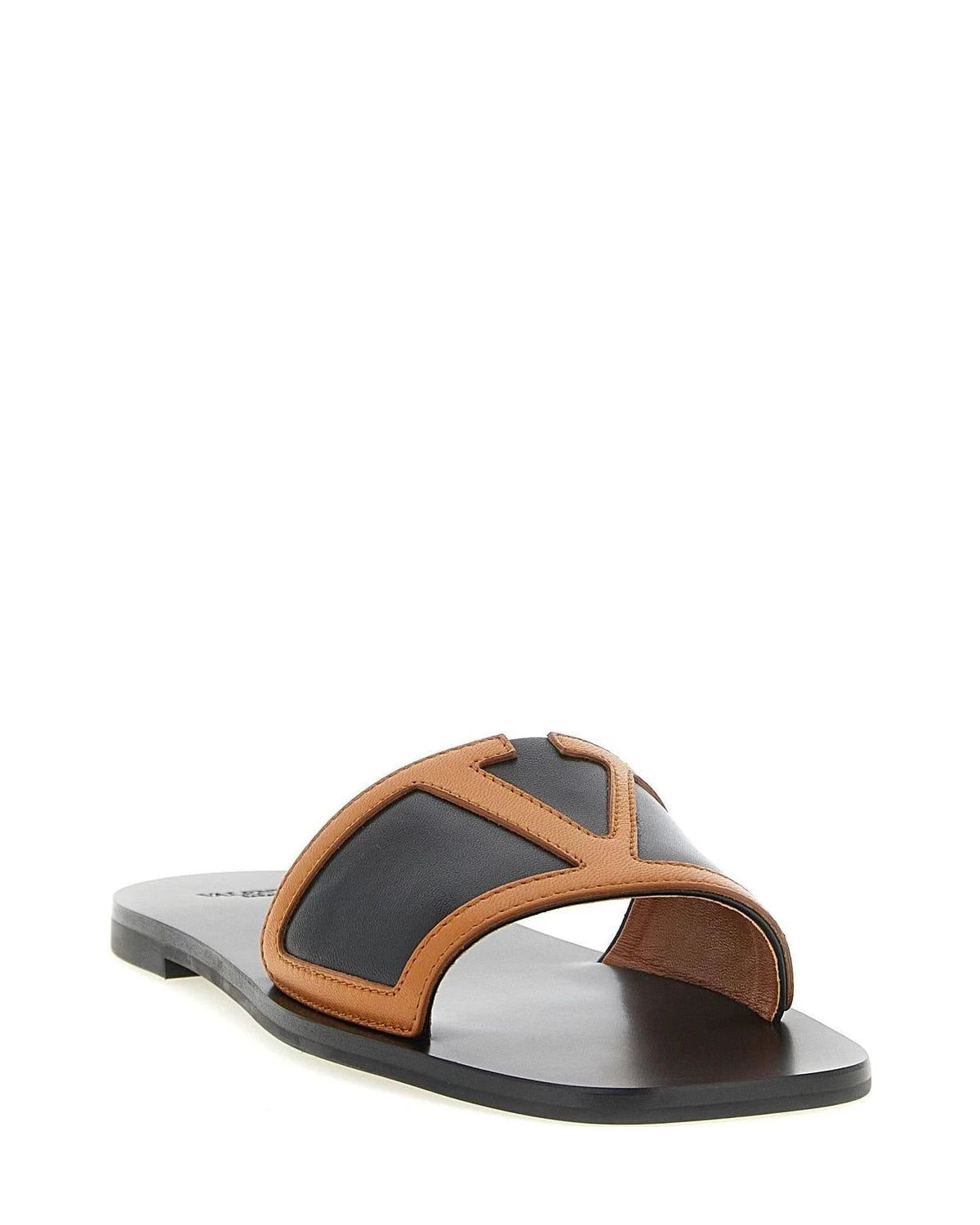 Valentino Garavani Sandals in brown, Lamb Leather — view 2